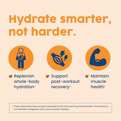 NativePath Native Hydrate, Zero Sugar, Electrolytes Powder with BCAAs, Tangerine Hydration, Keto & Paleo Friendly, 30 Servings