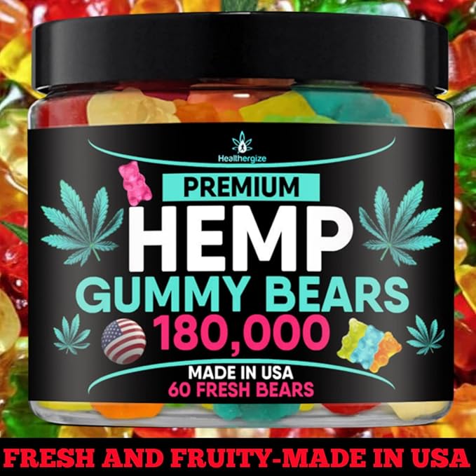 Hеmр Gummies Bears-Great for Sleep, Relax, Calm, Discomfort, Skin-Natural Hemp Gummy Bears-Variety of Fun Fruity Flavors-Natural Hеmр Party-Made in USA