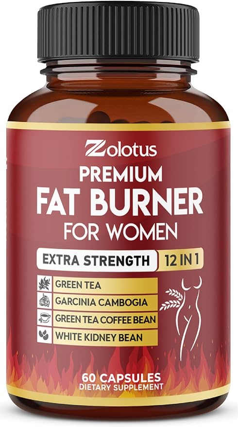 Premium Weight Loss Pills for Women, The Best Fat Burners for Women and Men, Energy Pills, High Potency with Green Tea Extract 98%, 2 Months Supply