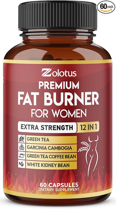 Premium Weight Loss Pills for Women, 2 Months Supply, The Best Belly Fat Burners for Women and Men, Metabolism Booster, Energy Pills, Highest Potency with Green Tea Extract 98%