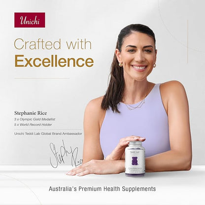 Unichi Immune Defence Gummy, with Elderberry Extract, Vitamin C, Zinc to Promote Immune System Health, Defend Cold & Flu Symptoms, Berry Flavour, 60 Count