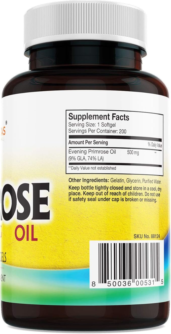 Evening Primrose Oil-Maintain Smooth-Healthy Looking Skin-Supports hormonal Balance-Supports hormonal Balance (1)