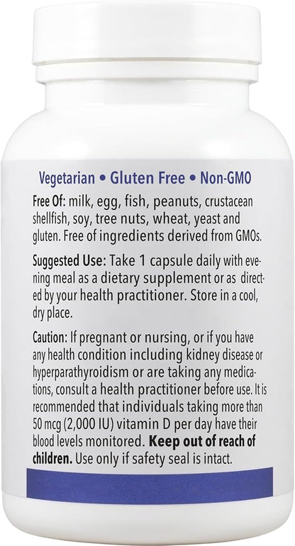 Patient One Vitamin D3 5,000 IU | Supplement to Support Immune, Heart and Bone Health* | Absorbable Cholecalciferol Form | 120 Capsules | 2 Pack