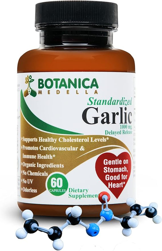 12400 mcg Allicin - TESTED by 3rd party - Odorless - Organic Ingredients - Delayed Release - 30 to 60 days supply