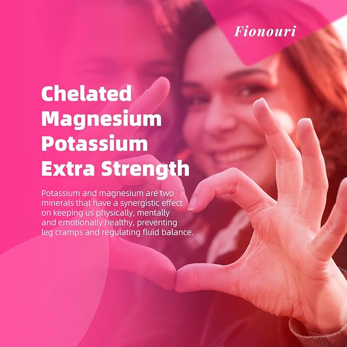 Magnesium Glycinate Gummies 1000mg - for Adults Magnesium Potassium Supplement with Vitamin D, B6, CoQ10 for Calm Mood & Sleep Support - 60 Raspberry Gummies -1 Pack