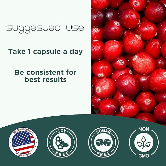 Cranberry Pills - Urinary Tract Health Cranberry Supplement - 36mg of Potent PACs - Non GMO, Vegan, Gluten Free - by Heale - 120 Capsules