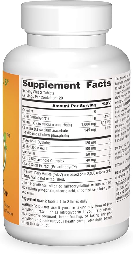 Source Naturals Systemic C, 500mg - 240 Tablets