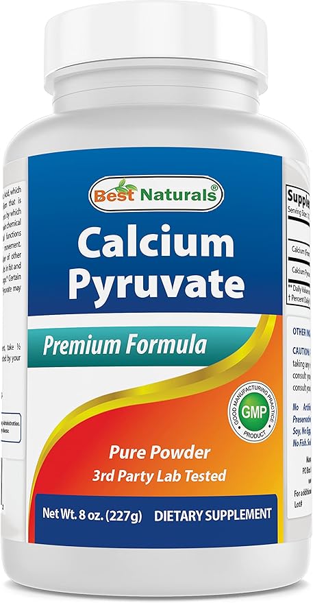 Calcium Pyruvate Powder 8 OZ & Magnesium Oxide 500 mg