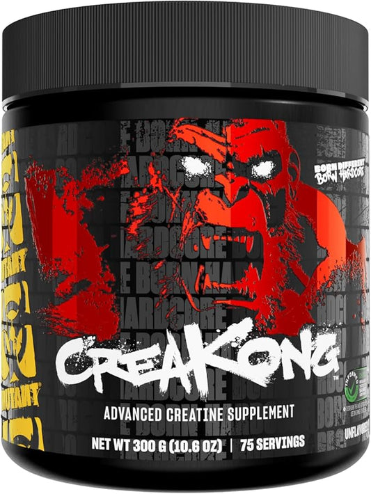 Mutant CREAKONG – Advanced Creatine Supplement with Triple Creatine Blend for Muscle Strength, Size & Performance – Unflavoured, Banned Substance Tested – 300g (75 Servings)