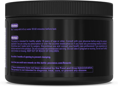 PEscience Haze Sleep Powder, Unflavored, Sleep Support with 5-HTP and Magnesium Glycerophosphate, 30 Servings, Melatonin-Free