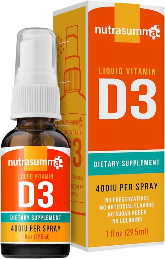 Vitamin D3 1000 IU Spray -1oz- Naturally High Absorption Rate Supports Bone Boosts Immune System Vitamin Supplement