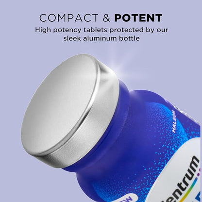 Centrum Age Defy for Men, All-in-1 High Potency Multivitamin + Healthy Aging Supplement, Multivitamin Blend with Resveratrol, and Niacin for NAD+ Level Support, Aluminium Bottle, 56 Tablets