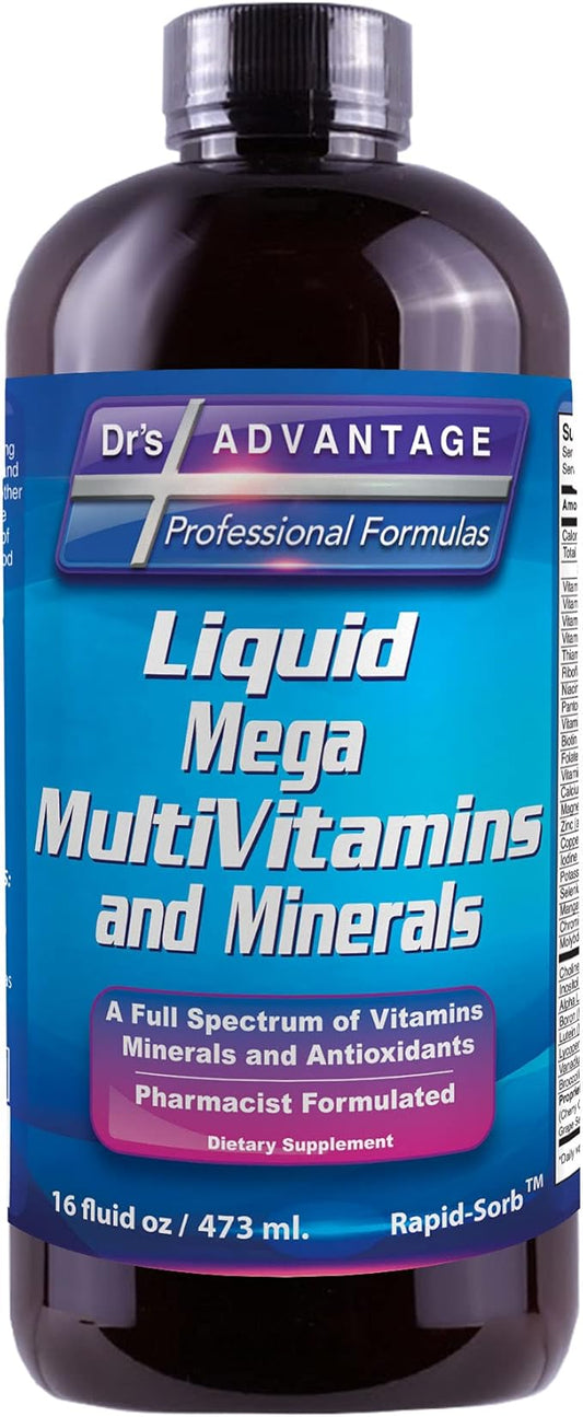 Liquid Mega MultiVitamins & Minerals 16oz. [Health and Beauty]