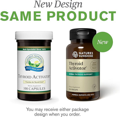 Nature's Sunshine Thyroid Activator 100 Capsules
