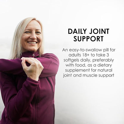 MASON NATURAL Glucosamine & Fish Oil Supplement with DHA & Omega 3 for Joint & Muscle Support, 1 Month Supply Softgel Pills