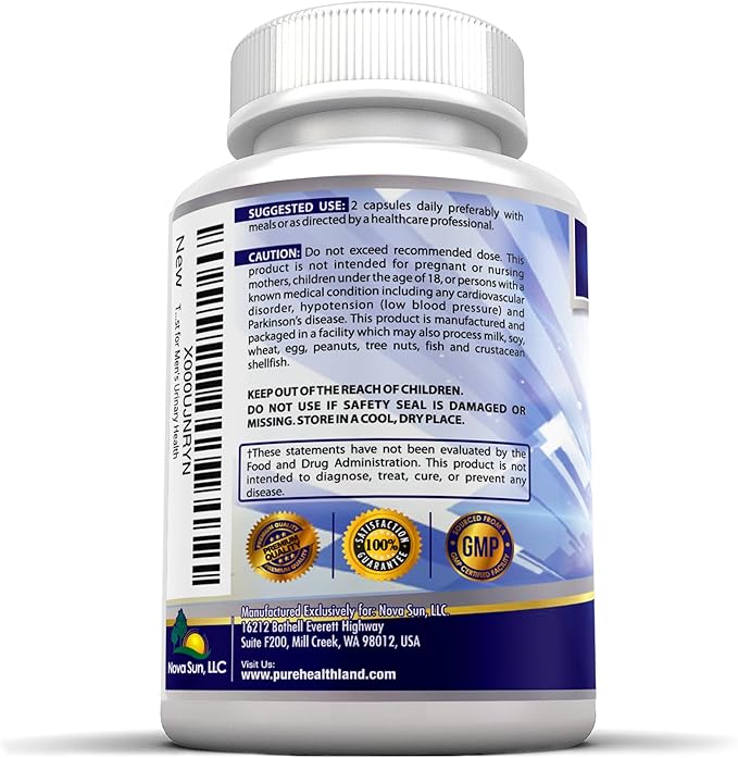 Prostate Health Supplement for Men – 33 Natural Ingredients with 45% Saw Palmetto Extract