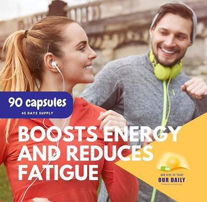 Our Daily Vites Magnesium Potassium Complex 90 Capsules Supplement High Absorption Magnesium Support Vascular Health & Leg Cramp