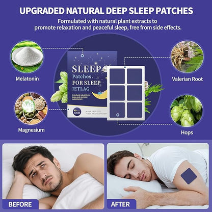 Sleep Patches for Adults, Upgraded Sweet Dream Patch with Natural Plant Extract, 42PCS Sleeping Patches for Night Rest, Gentle Deep Rest Formula, Morning Refreshment（Purple）