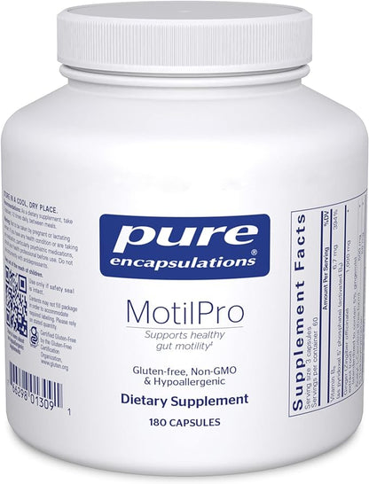 Pure Encapsulations MotilPro | Hypoallergenic Dietary Supplement to Promote Healthy Gut Motility* | 180 Capsules