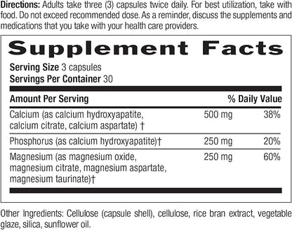 Country Life Target-Mins Calcium Magnesium Complex - 1000mg Calcium, 500mg Magnesium, Gluten-Free Supplement for Bone Health