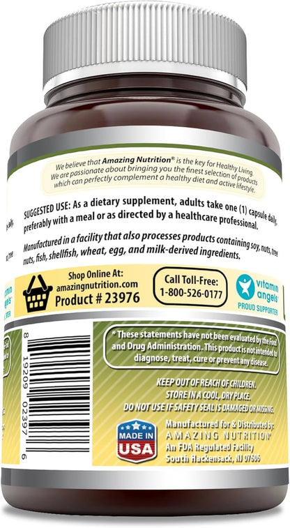 Amazing Formulas Liver Support | Natural Herbal Formula | Contains Milk Thistle, Dandelion Root, Yellow Dock Root & Beet Root | 120 Capsules | Non-GMO | Gluten-Free | Made in USA