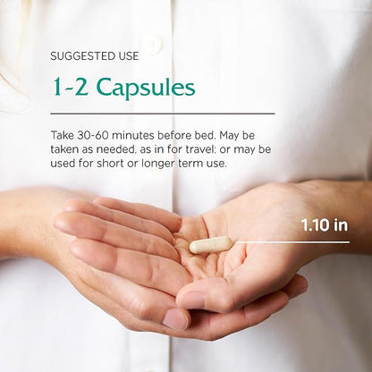 Vitanica SleepBlend - Sleep & Relaxation Support for Women - Herbal Supplements with Melatonin, Valerian Root, Vitamin B2 & B12 & Magnesium - Lady - 15 Vegan Caps