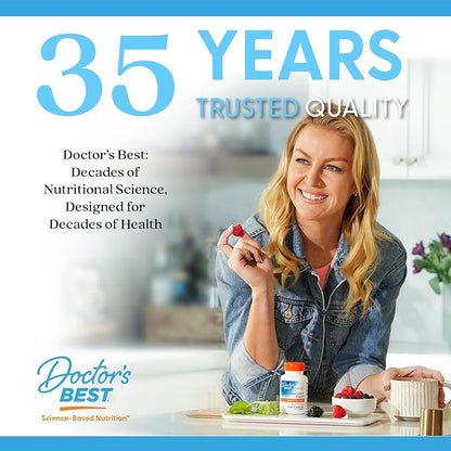 Doctor's Best L-Tryptophan , Helps Sleep, Healthy Mood & Behavior, Non-GMO, Vegan, Gluten & Soy Free, Veggie Caps, Promotes Normal, Healthy Restful Sleep, 90 Count