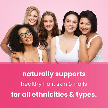 NutraChamps Hair Skin & Nails Gummies, Biotin with Collagen & Keratin, 5000mcg Biotin Beauty Complex, Vitamin Supplement, Berry, 120 Count, Healthy Hair, Radiant Skin & Strong Nails (Pack of 2)