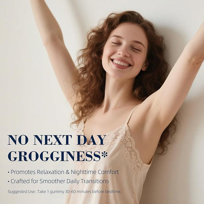 Natural Aid Gummies - 60 Gummies, Relax and Sleep - Vegan, Gluten Free, Non-Addictive