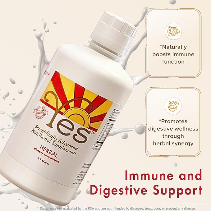 Herbal Health Supplements for Adults - Immune Support Supplement Women and Men | Burdock, Sheep Sorrel, Wildcrafted Cat's Claw, Slippery Elm, Chinese Rhubarb Vitamins Supplements | 31oz Liquid | Yes