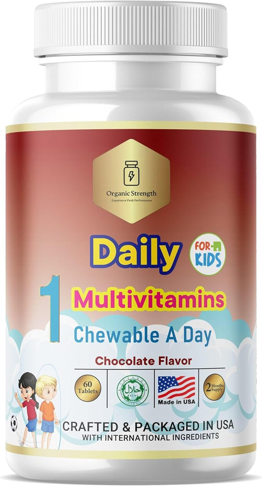 Kids 1 Chewable A Day Halal Multivitamins for Age 4-12, 60 Servings