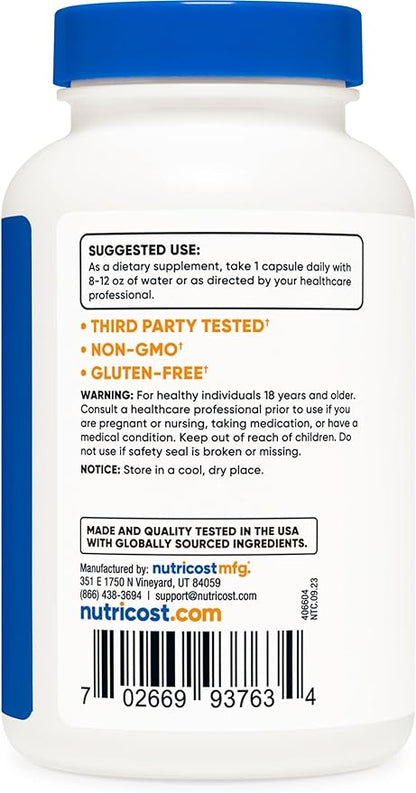 Nutricost Dong Quai 565mg, 120 Capsules - Gluten Free, Non-GMO, Vegetarian Capsules - Angelica Sinensis