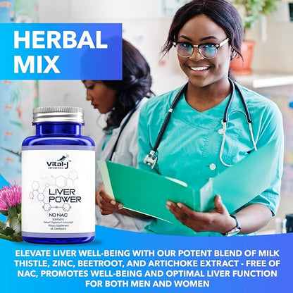 21-in-1 Liver Support Supplement, Liver Cleanse Detox & Repair - W/Milk Thistle, Zinc, Beetroot & Artichoke, Choline & Dandelion Root for Digestion & Immunity - 60 Capsules