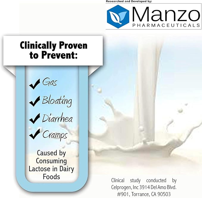 Probiotic for Lactose Intolerance. 7 Day Supply Provides Months of Relief - Helps Digest Lactose in Dairy - Lactase Producing Probiotic - 21 Caps