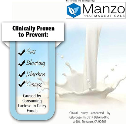 Probiotic for Lactose Intolerance. 7 Day Supply Provides Months of Relief - Helps Digest Lactose in Dairy - Lactase Producing Probiotic - 21 Caps
