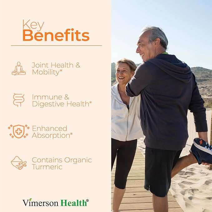 Turmeric Supplement - High Potency Turmeric Curcumin Supplement with 1200 mg Organic Tumeric and 95% Curcuminoids. Curcumin Supplements with Black Pepper for Immune & Joint Health. 60 Capsules 2 Pack