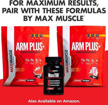 Max Muscle Maxpro Elite Whey Protein Powder | 30g Protein | 0g Sugar | 6.6g BCAAs | Micellar Casein Cold Filtered Whey Isolate Protein | Promotes Muscle Growth & Recovery (Strawberry Banana, 4lb)