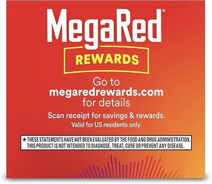 MegaRed - Omega-3 Krill Oil 350mg Softgels (130 Count in A Bottle), EPA & DHA Omega-3 Fatty Acids with No Fishy Aftertaste Unlike Fish Oil, Contains Antioxidant Astaxanthin