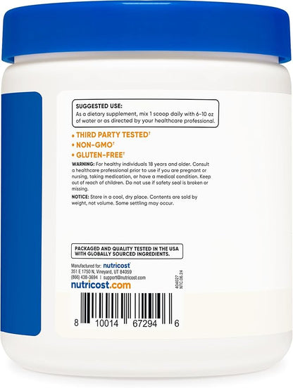 Nutricost Magnesium Malate Powder (300g) - 420mg of Magnesium Per Serving - Non-GMO, Gluten Free