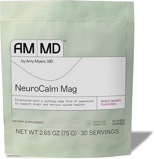 NeuroCalm Magnesium Powder by Dr. Amy Myers - Best Form of Magnesium L-Threonate to Enhance Health & Cognitive Support - Promotes Attention & Memory Learning Focus - 30 Servings(2.65 OZ)