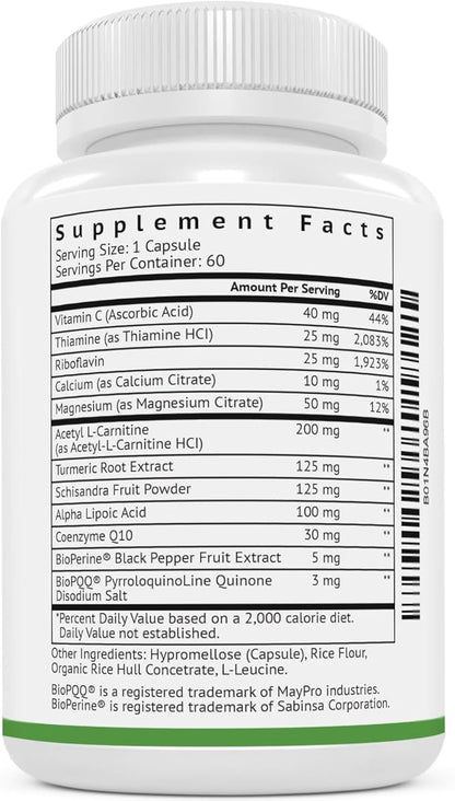 VitaMonk Mitochondrial Supplements - MitoTrax - Revitalize and Repair Cells - Mitochondria Supplement for Cellular Energy - Advanced Mitochondrial Formula - PPQ Supplement Formula - 60 Capsules