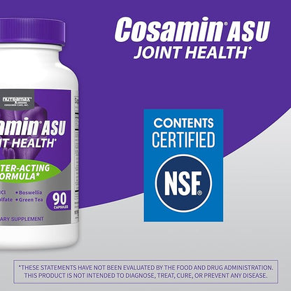 Nutramax Cosamin® ASU Joint Health Supplement with Glucosamine, Chondroitin & ASU for Men’s & Women's Joint Health, 90 Capsules
