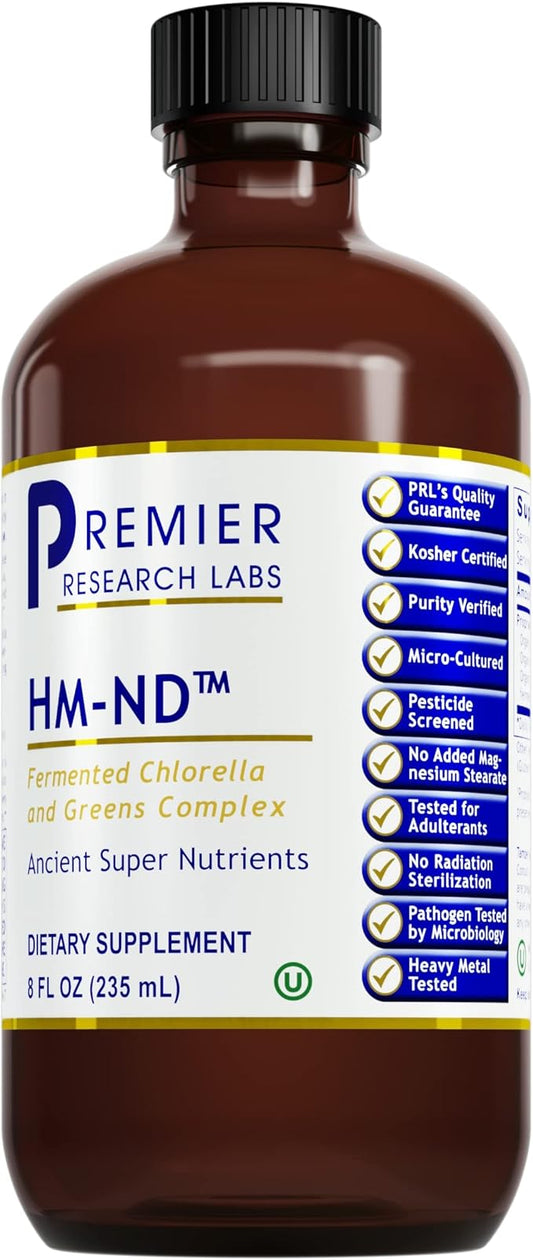 Premier Research Labs Fermented HM-ND - Cilantro, Parsley, and Chlorella Liquid, Full Body Detox and Cleanse for Men and Women, Cilantro Supplement with Organic Herbal Extracts - 8 Fl Oz
