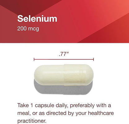 Protocol Selenium 200mcg - Immune Support, Thyroid & Prostate Health* - Selenium Supplements - Vegetarian, Kosher & Halal - 90 Veg Caps