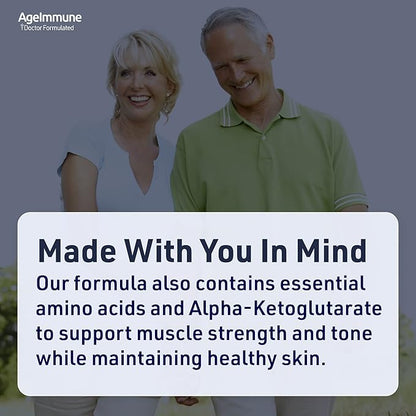 SOD Antioxidants Complex Healthy Aging Supplement - 400mg of Superoxide Dismutase - Alpha Lipoic Acid - L-Arginine -Lysine - AKG - Vitamin A - Vitamin E for Immune Support-60 Capsules