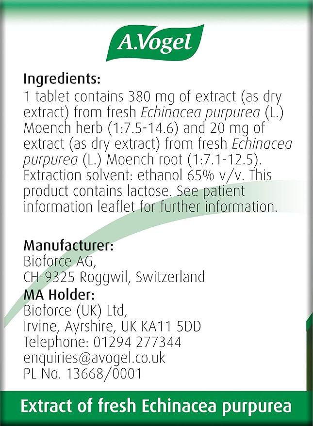 A.Vogel Echinaforce Echinacea Tablets - 120 Tabs