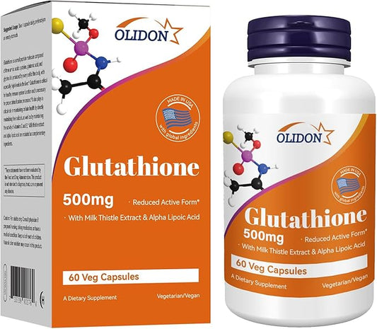New Glutathione Supplements 500mg Per Bottle - 2 Month Supply (60 ct)