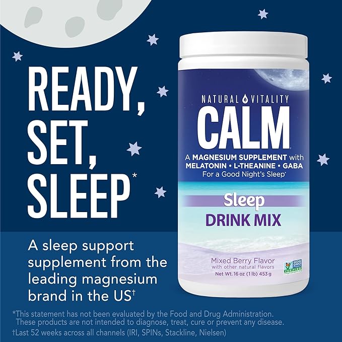 Natural Vitality Natural Calm Specifics CALMFUL SLEEP (Mixed Berry Flavor) 6 ounces