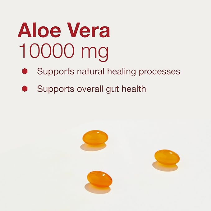 Protocol Aloe Vera Gels - Digestive Supplement* - with GAGs - Naturally Occurring Vitamins and Amino Acids - Non-GMO & Halal - 100 Softgels