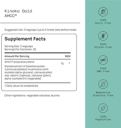 Quality of Life - Immune Support Bundle - AHCC Kinoko Gold and Advasorb Vitamin C